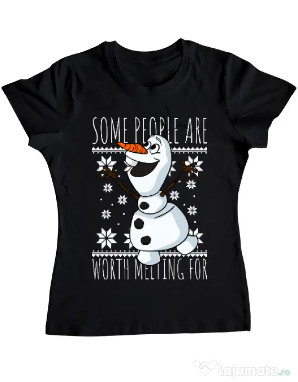 Tricou ADLER dama Worth melting for Negru