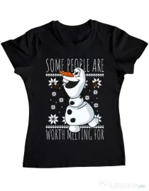 Tricou ADLER dama Worth melting for Negru