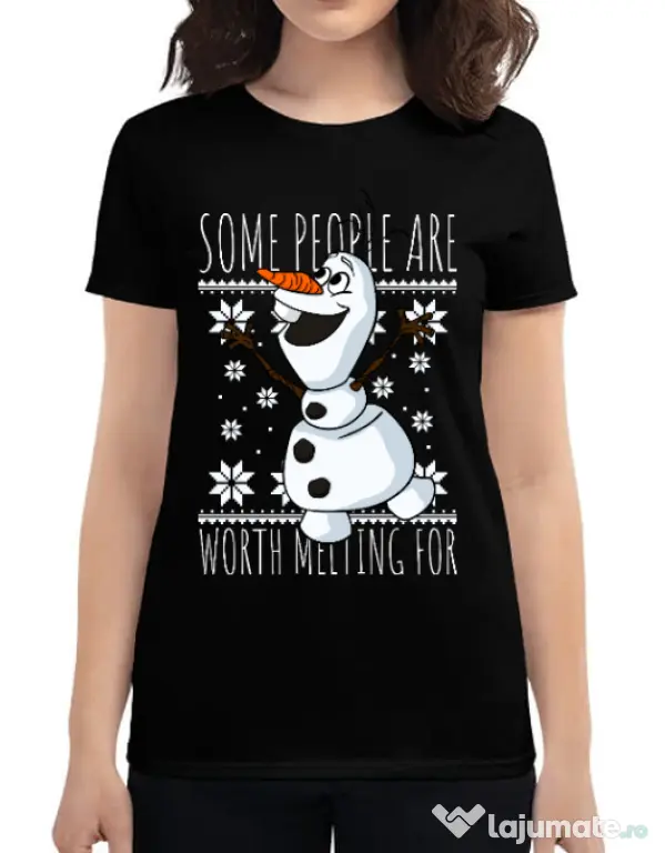 Tricou ADLER dama Worth melting for Negru