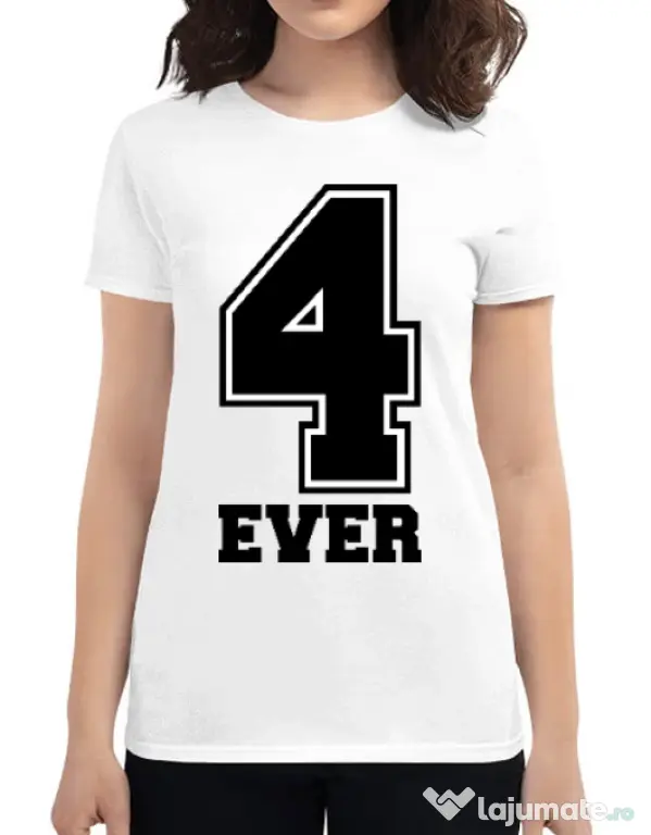 Tricou ADLER dama Forever Alb