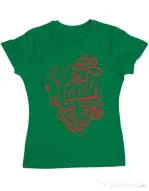 Tricou ADLER dama Youth has no age Verde mediu
