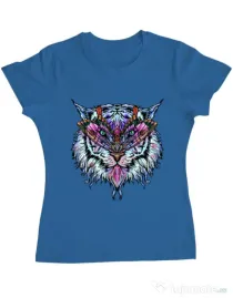 Tricou ADLER dama Tiger buterfly Albastru azuriu