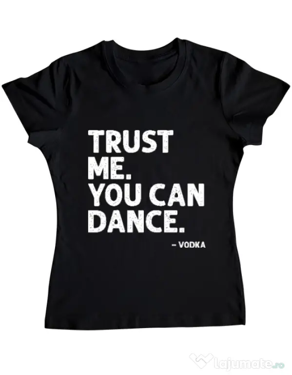 Tricou ADLER dama You can dance Negru