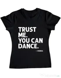 Tricou ADLER dama You can dance Negru
