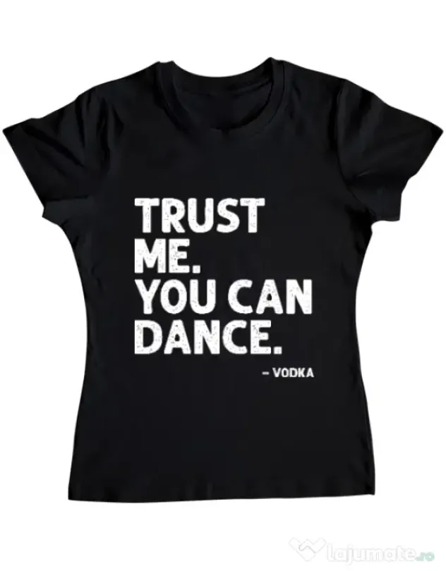 Tricou ADLER dama You can dance Negru