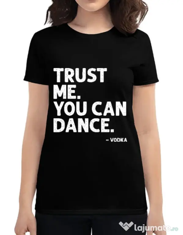Tricou ADLER dama You can dance Negru