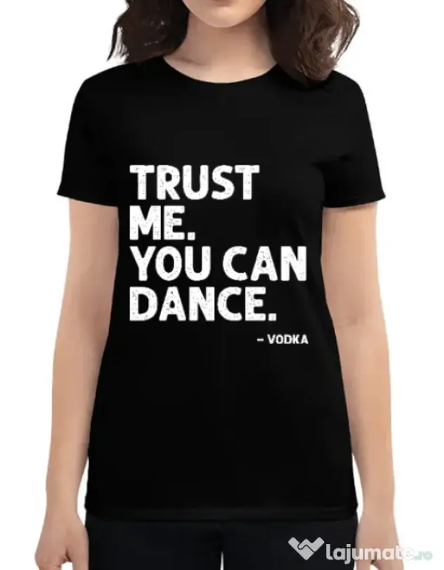 Tricou ADLER dama You can dance Negru