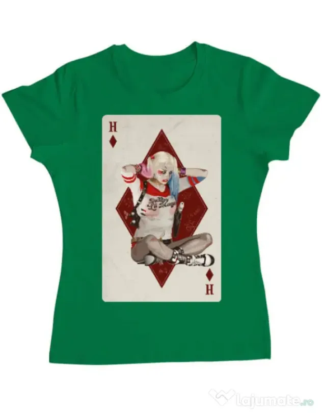 Tricou ADLER dama Harley Card Verde mediu