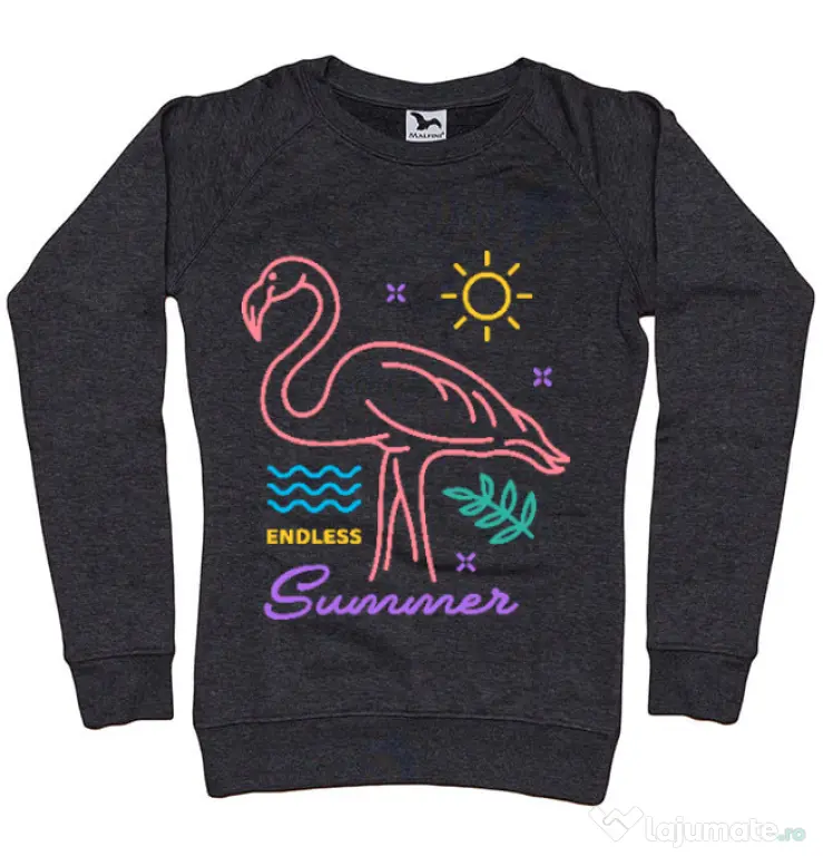 Bluza ADLER dama Flamingo endless summer Negru melanj
