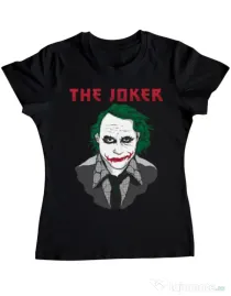 Tricou ADLER dama The joker Negru