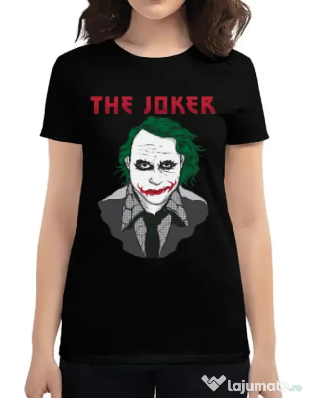 Tricou ADLER dama The joker Negru