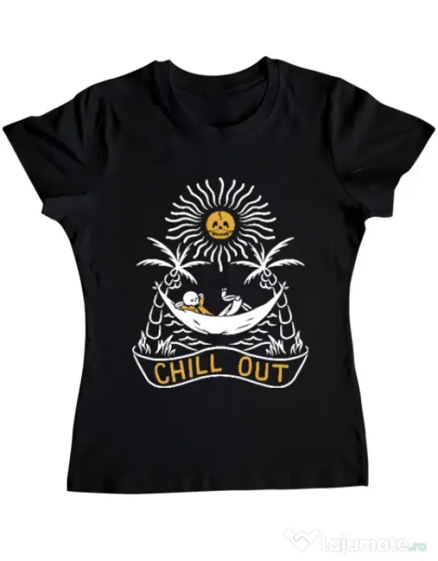 Tricou ADLER dama Chill out Negru