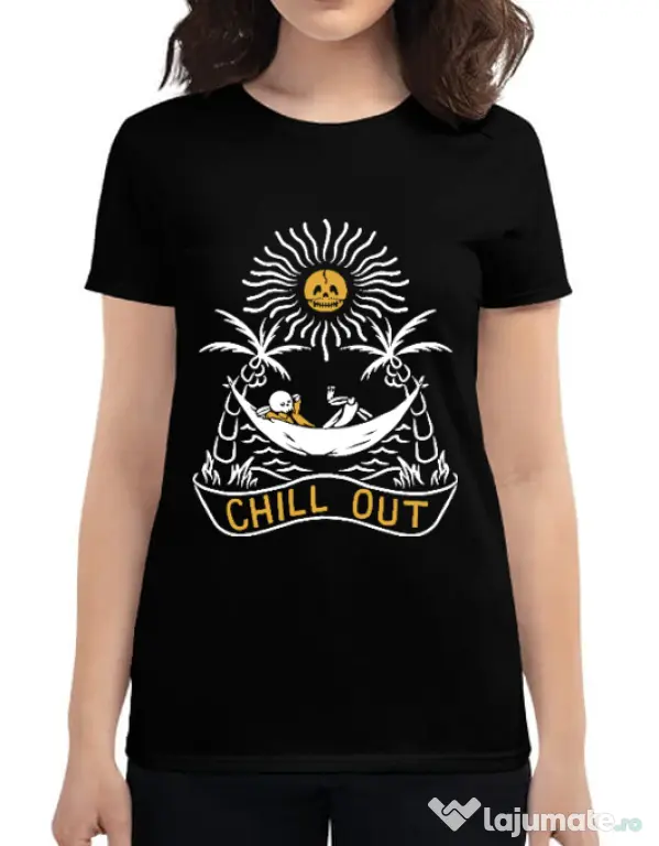 Tricou ADLER dama Chill out Negru