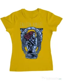 Tricou ADLER dama Fallen angel Galben