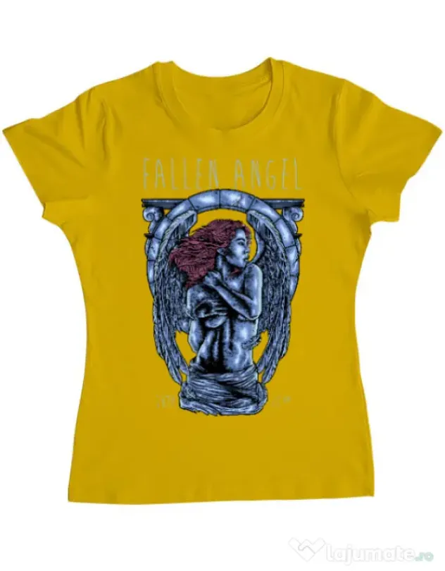 Tricou ADLER dama Fallen angel Galben