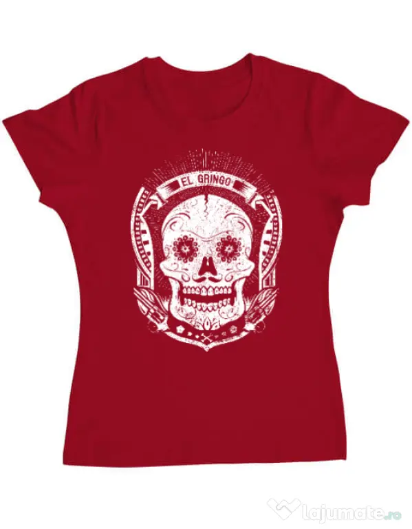 Tricou ADLER dama El gringo Rosu