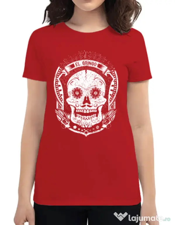 Tricou ADLER dama El gringo Rosu