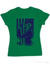 Tricou ADLER dama Motorist Verde mediu