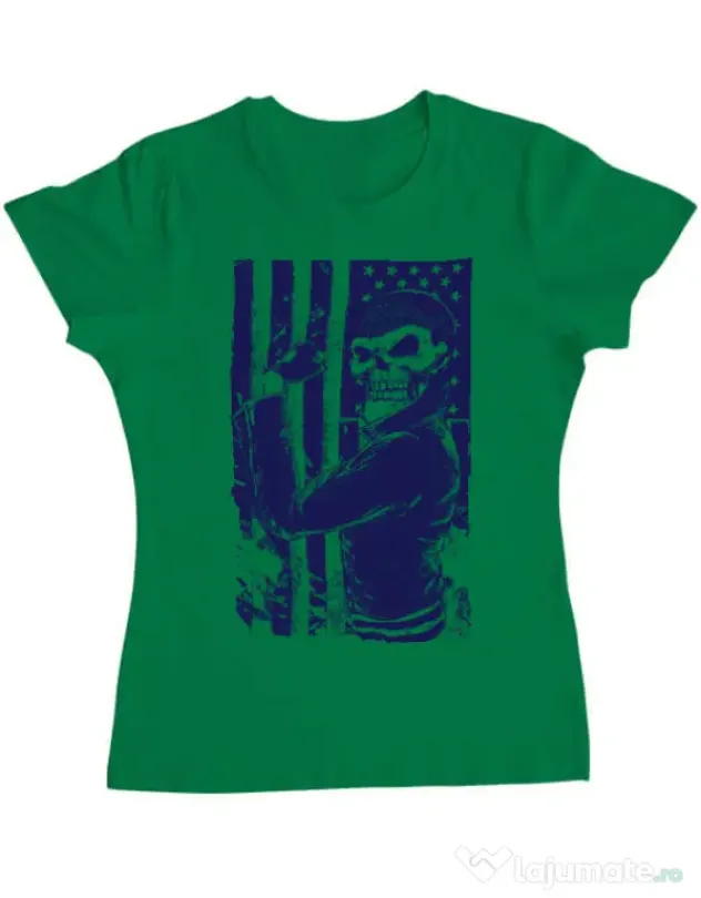 Tricou ADLER dama Motorist Verde mediu
