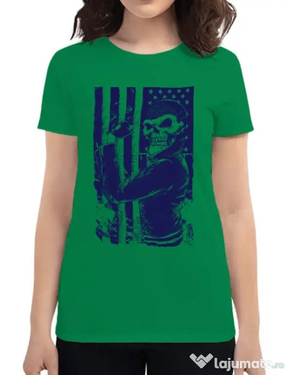 Tricou ADLER dama Motorist Verde mediu