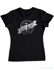 Tricou ADLER dama When nothing goes right Negru