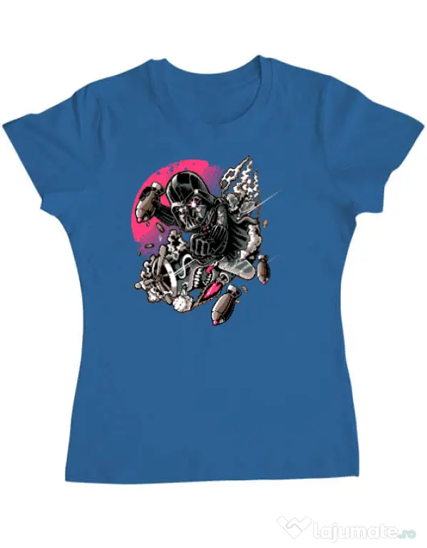 Tricou ADLER dama Father attack Albastru azuriu