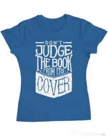 Tricou ADLER dama Book cover Albastru azuriu