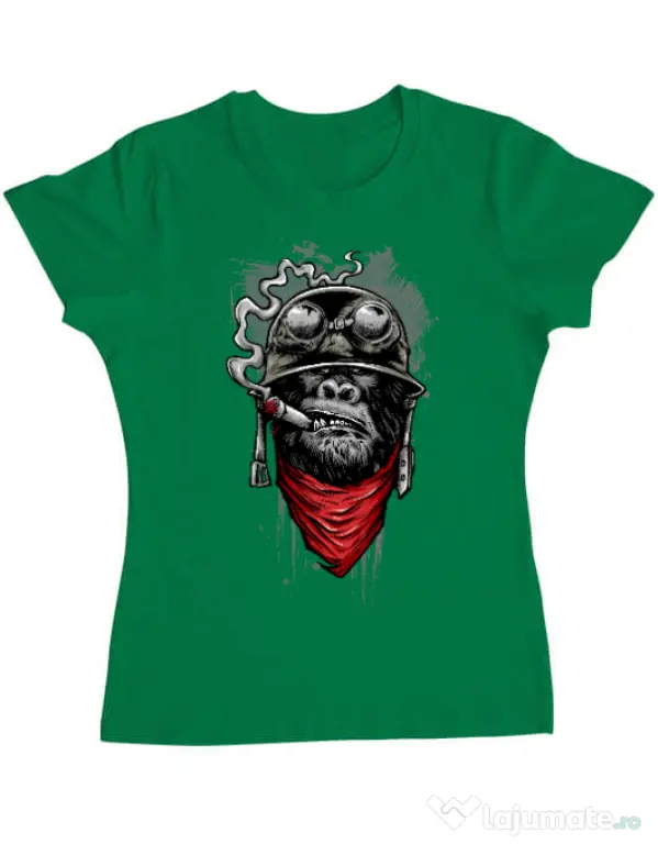 Tricou ADLER dama Ape of duty Verde mediu