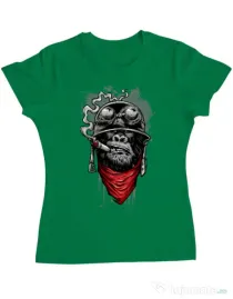 Tricou ADLER dama Ape of duty Verde mediu