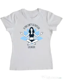 Tricou ADLER dama Go inside Alb