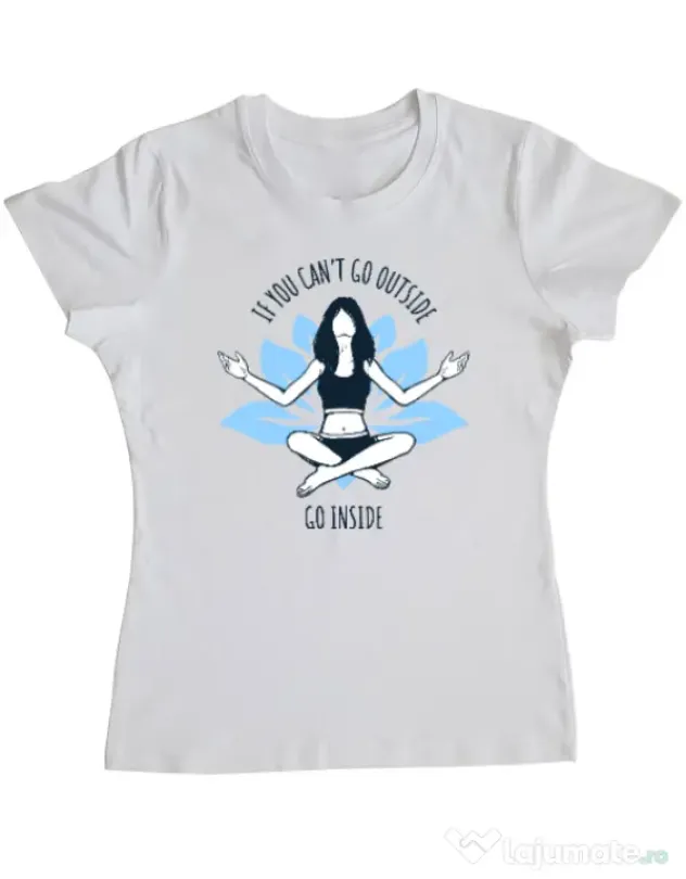 Tricou ADLER dama Go inside Alb