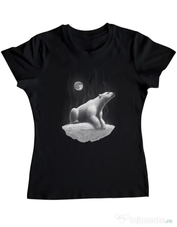 Tricou ADLER dama Faded Negru