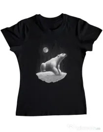 Tricou ADLER dama Faded Negru