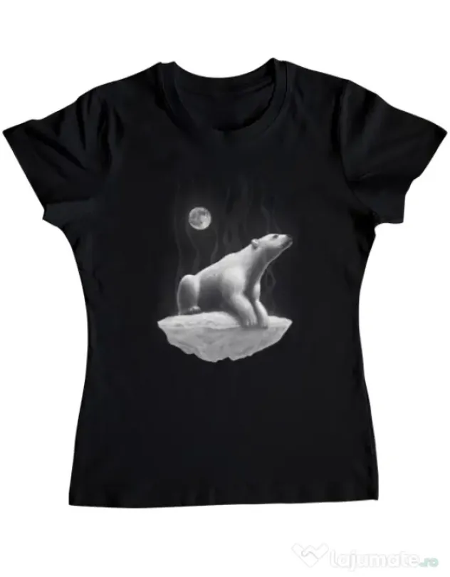 Tricou ADLER dama Faded Negru