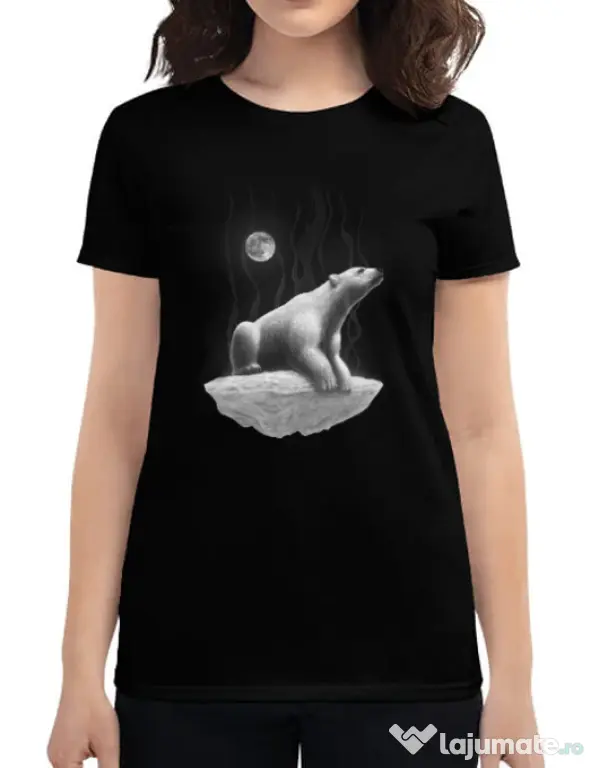 Tricou ADLER dama Faded Negru