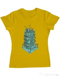Tricou ADLER dama Sound zone Galben