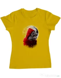 Tricou ADLER dama Wolf hood Galben
