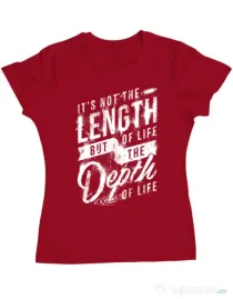 Tricou ADLER dama Depth of life Rosu