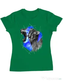Tricou ADLER dama Electro tiger Verde mediu