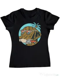 Tricou ADLER dama Chill dog Negru