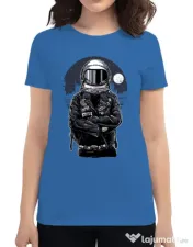 Tricou ADLER dama Astronaut rebel Albastru azuriu