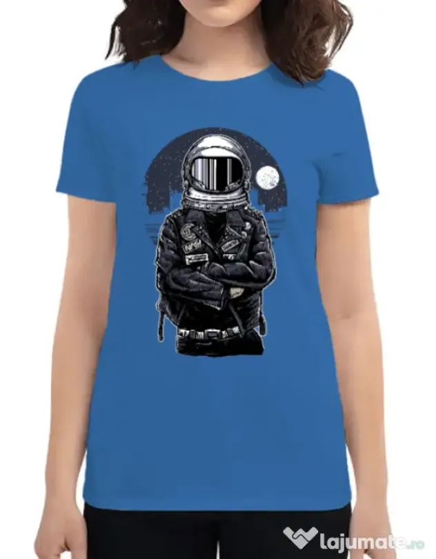 Tricou ADLER dama Astronaut rebel Albastru azuriu