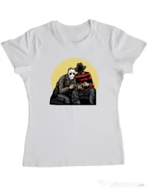 Tricou ADLER dama Gamers Alb