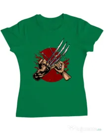 Tricou ADLER dama Like father like daughter Verde mediu