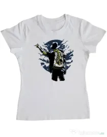 Tricou ADLER dama Zombie pop Alb