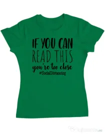 Tricou ADLER dama Too close Verde mediu