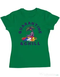 Tricou ADLER dama Rubik island Verde mediu