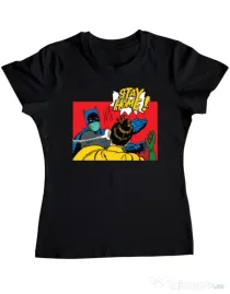 Tricou ADLER dama Stay home Robin Negru