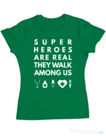 Tricou ADLER dama Medical heroes Verde mediu