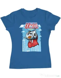 Tricou ADLER dama Cleaning league toilet paper Albastru azuriu